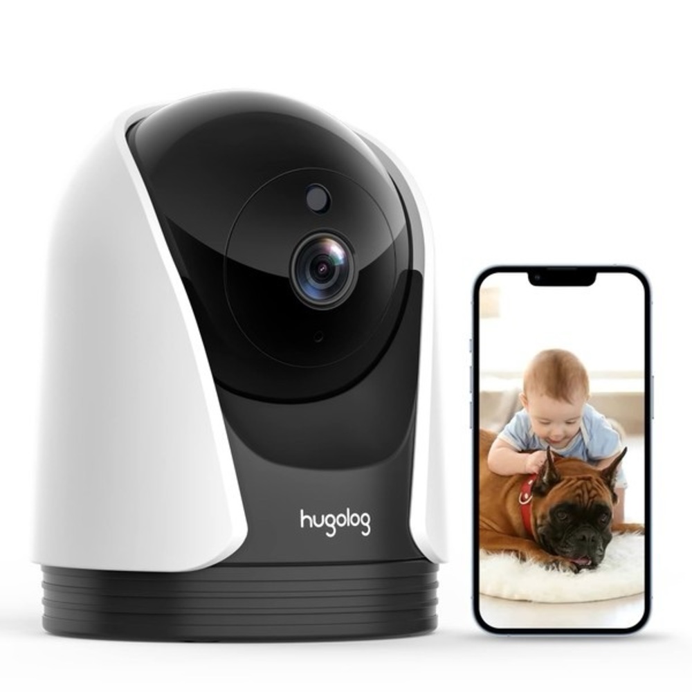 hugolog 1080p security camera | detect motion | 355° pan | works w Alexa